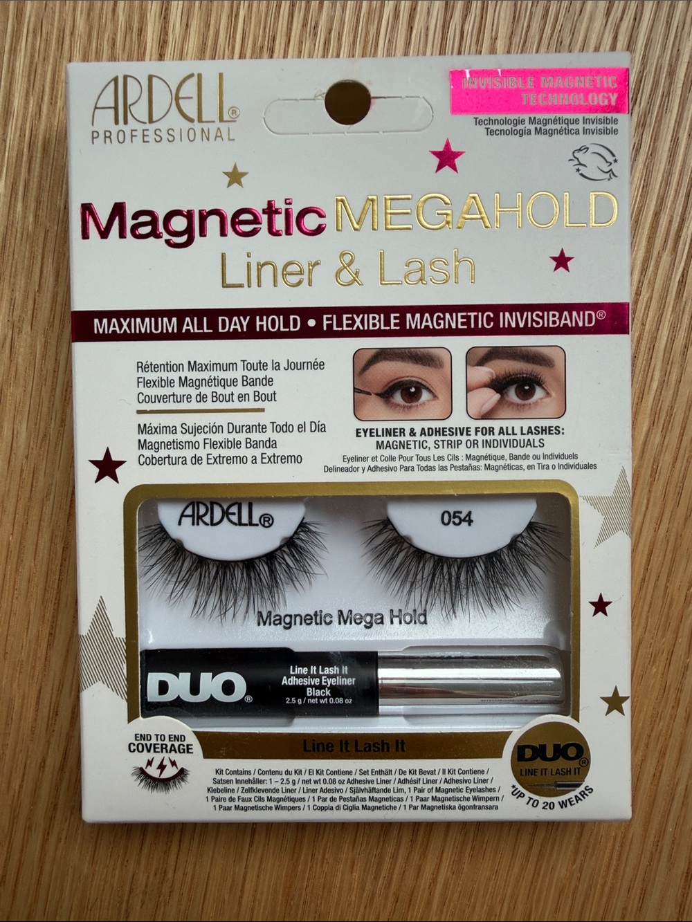 3/$45 Ardell Magnetic Megahold Liner & Lash - Black with Gold Accents